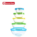 Nested Glass Salad Mixing Bowl With Plastic Lid